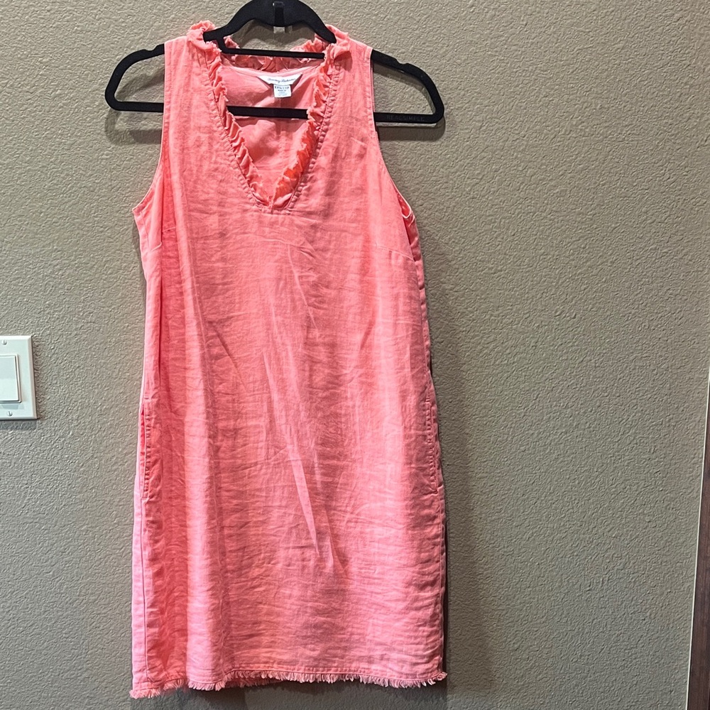Coral Sleeveless Dress
